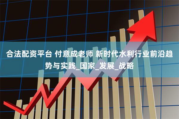 合法配资平台 付意成老师 新时代水利行业前沿趋势与实践_国家_发展_战略
